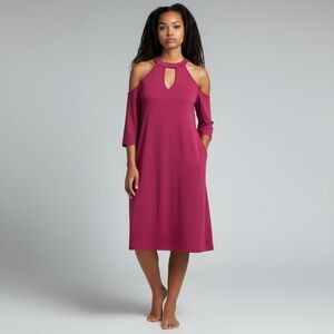 Alexia Admor Fuchsia Pink Cold Shoulder Dress XS‎